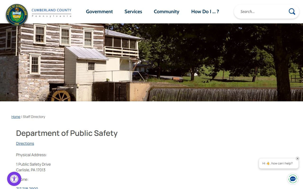 Cumberland County Public Safety office managing 800 MHz radio communications for law enforcement