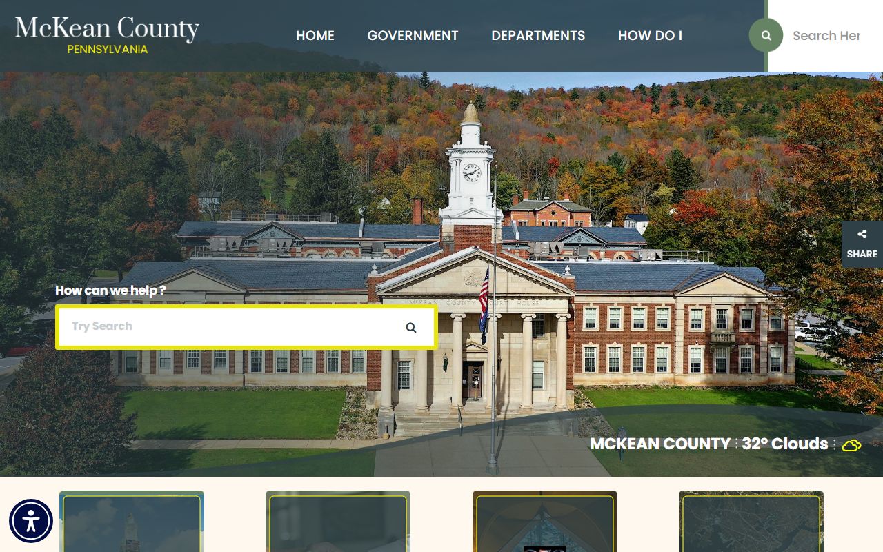 McKean County official website for police records access