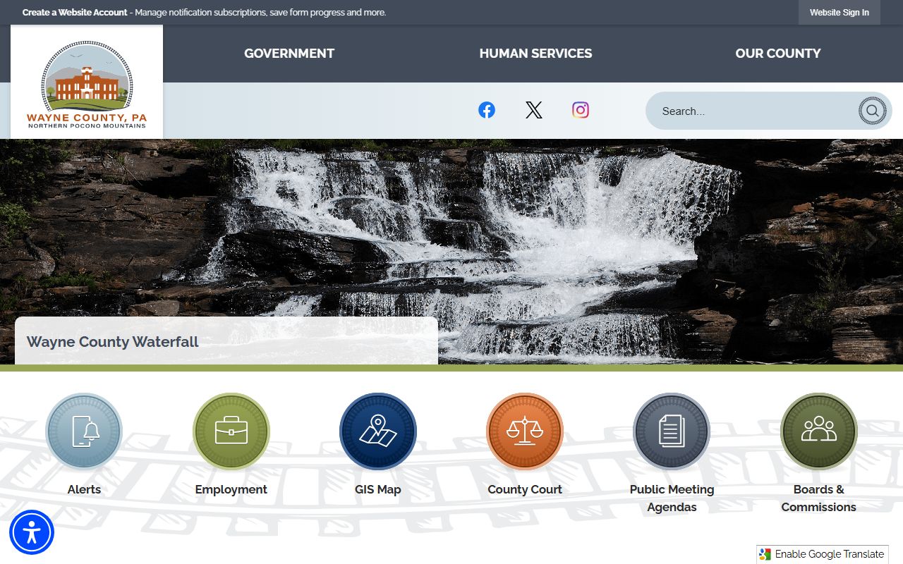 Wayne County official website for police records access