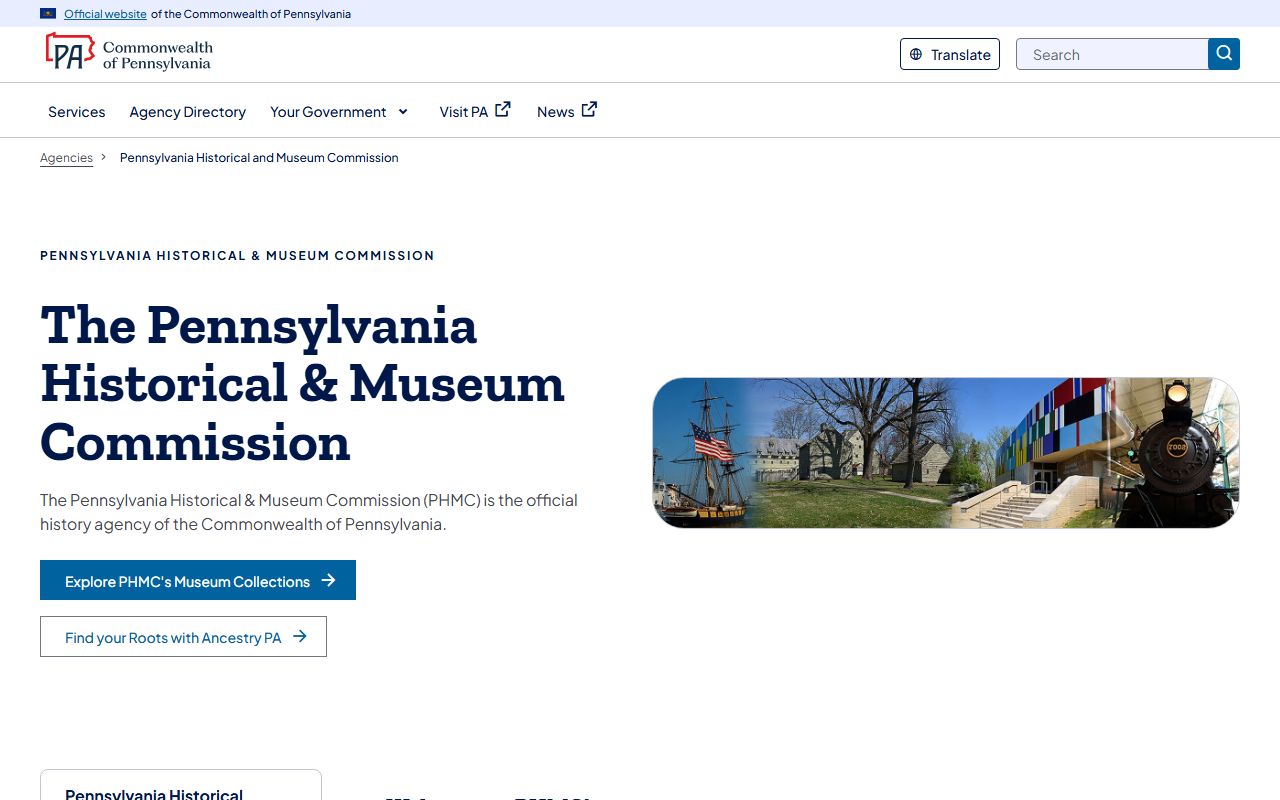 Pennsylvania State Archives for historical police records